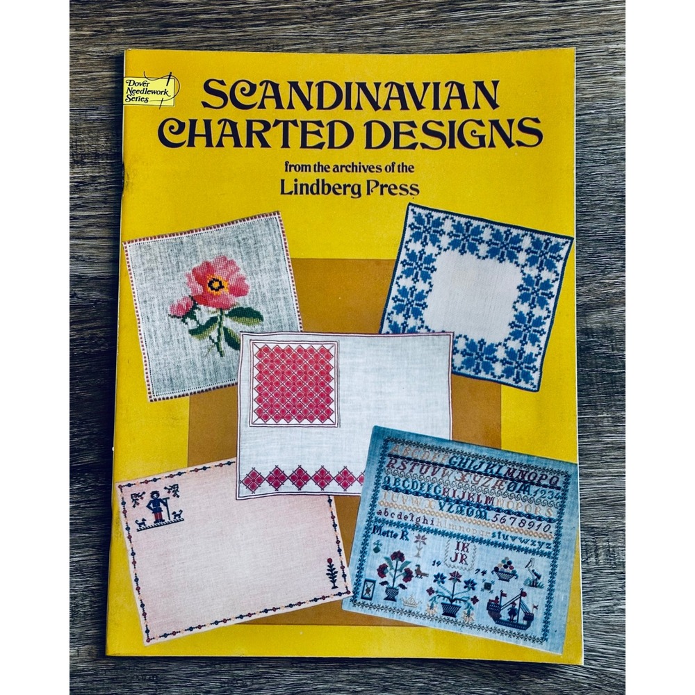 Scandinavian Charted Designs Lindberg Press Dover Needlework Series 1979 Book